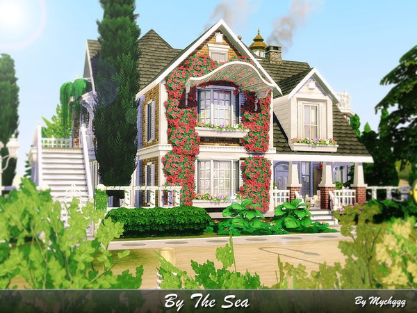 Sims 4 By The Sea house by MychQQQ at TSR