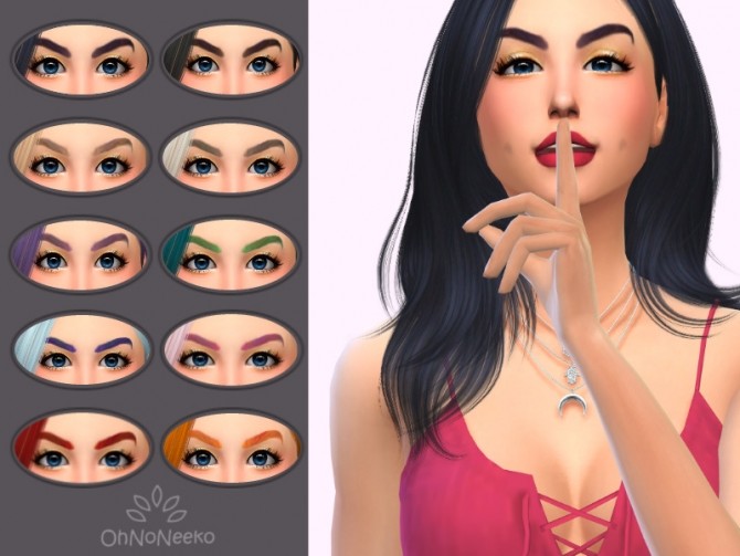 Sims 4 Irelia Brows at OhNoNeeko