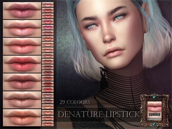 Sims 4 Denature Lipstick by RemusSirion at TSR