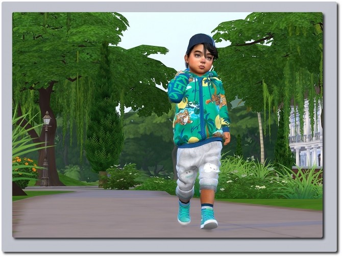 Sims 4 Jacket, Jogger Pants, Socks, Trainers & Cotton Cap at Sims4 Boutique