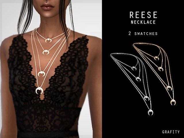 Sims 4 REESE NECKLACE at Grafity cc