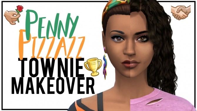 Sims 4 Townie Makeover Penny Pizzazz at MODELSIMS4