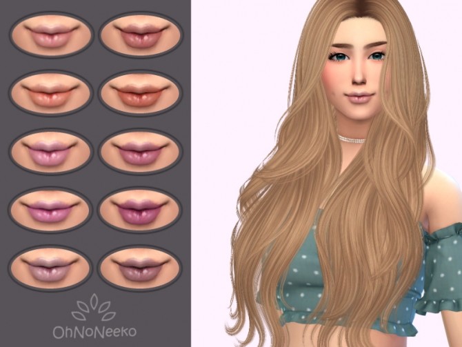 Sims 4 Misty Lipgloss at OhNoNeeko