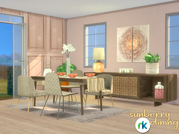 Sims 4 Sunberry Dining Room by nikadema at TSR