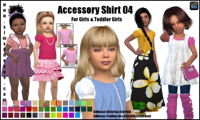 Sims 4 Accessory Shirt 04 by SamanthaGump at Sims 4 Nexus