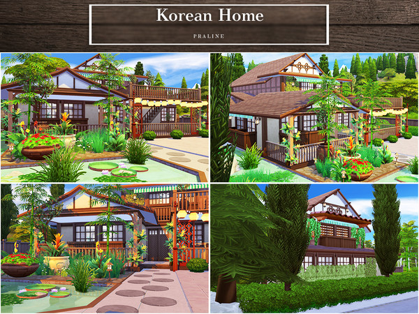 Sims 4 Korean Home by Pralinesims at TSR