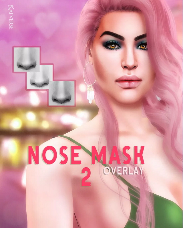 Sims 4 Nose mask 02 Overlay at Katverse
