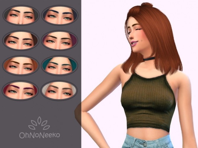 Sims 4 Kim Brows at OhNoNeeko