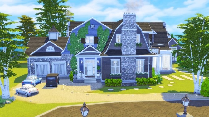 Sims 4 Peacemaker Hamptons house at Harrie
