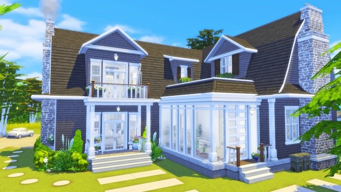 Sims 4 Peacemaker Hamptons house at Harrie
