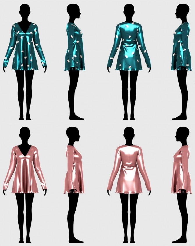 Sims 4 Meredith Dress at Daisy Pixels