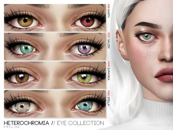 Heterochromia Eye Collection by Pralinesims at TSR » Sims 4 Updates