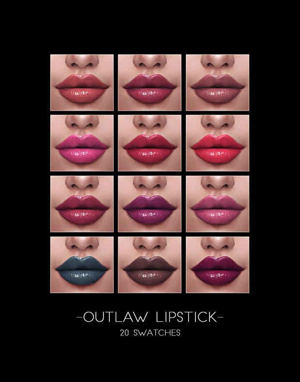 Sims 4 OUTLAW LIPSTICK at FROST SIMS 4