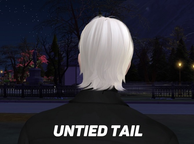 Sims 4 Untied Tails & Dorian Hair at EFFIE