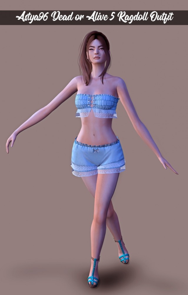 Sims 4 Dead or Alive 5 Ragdoll Outfit at Astya96