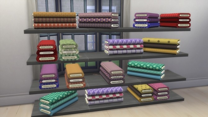 Sims 4 Conversion fabricbolts TS2 quiltshop by Cocomama at Mod The Sims