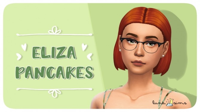Sims 4 ELIZA PANCAKES Townie Makeover at Luna Sims