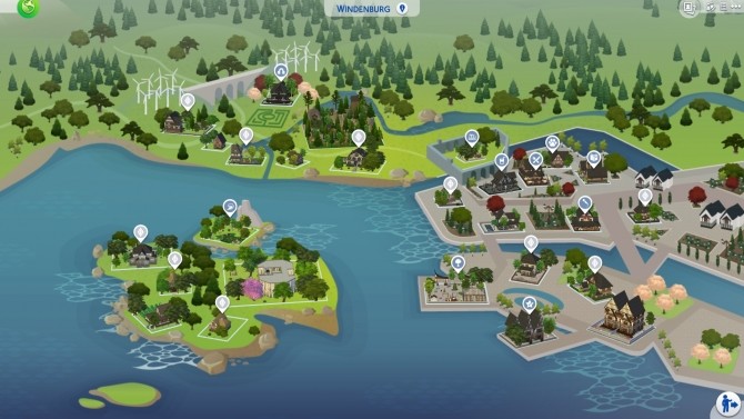 Sims 4 Rebuilt Worlds by prettypetalgirl at Mod The Sims