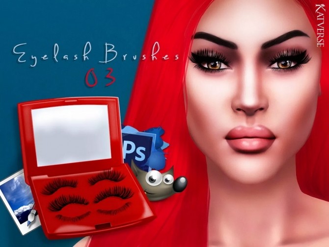 Sims 4 Eyelash Brushes 03 at Katverse