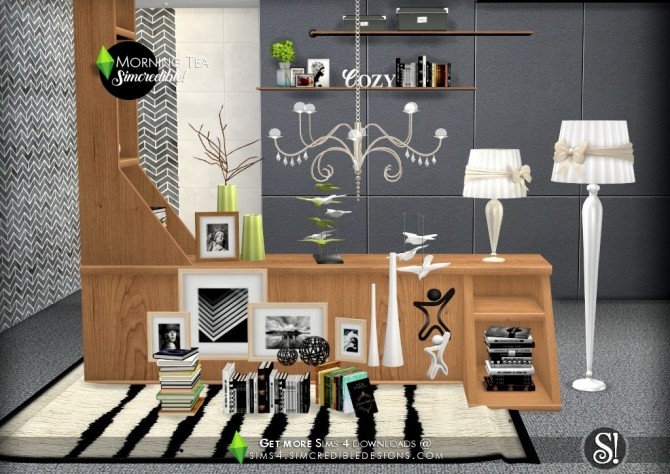 Sims 4 Morning Tea decor at SIMcredible! Designs 4