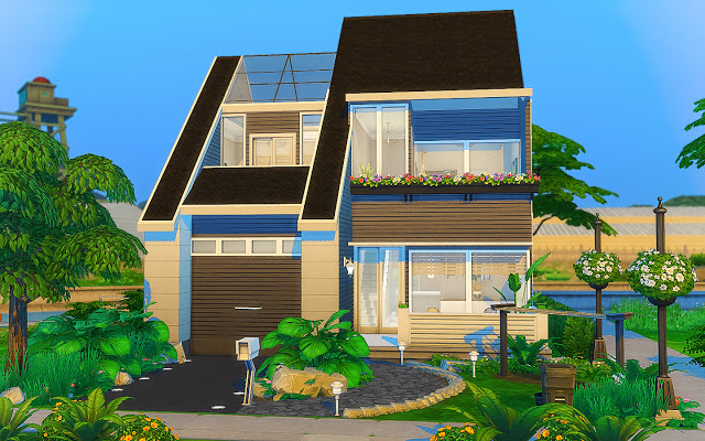 Sims 4 Sira Modern House at MSQ Sims