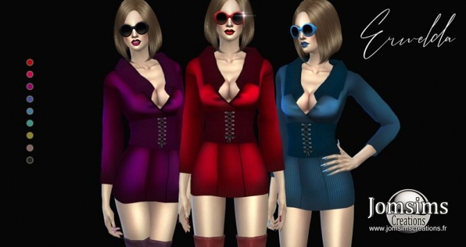 Sims 4 Erwelda dress at Jomsims Creations