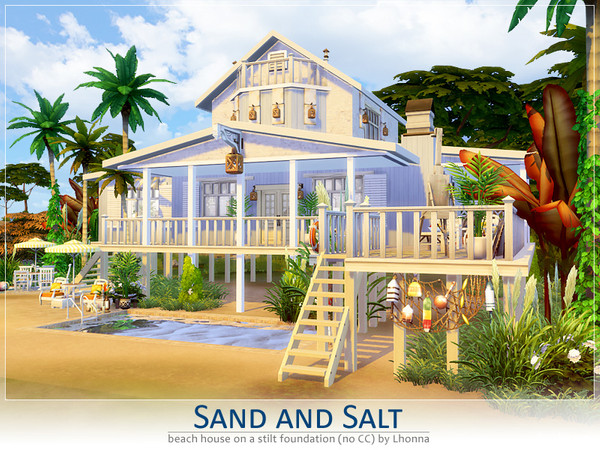 Sims 4 Sand and Salt beach house by Lhonna at TSR