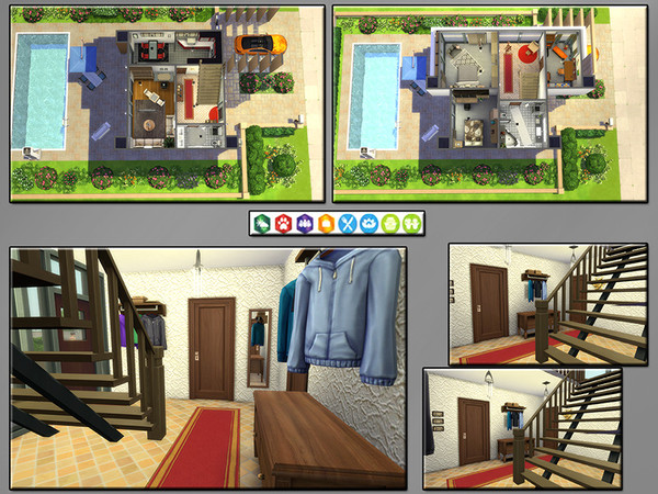 Sims 4 MB Modern Inspiration house by matomibotaki at TSR