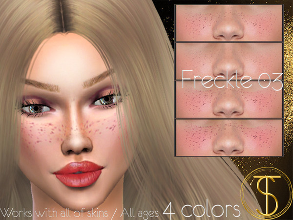 Sims 4 Freckles 03 by turksimmer at TSR