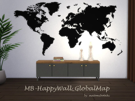 MB Happy Wall Global Map by matomibotaki at TSR