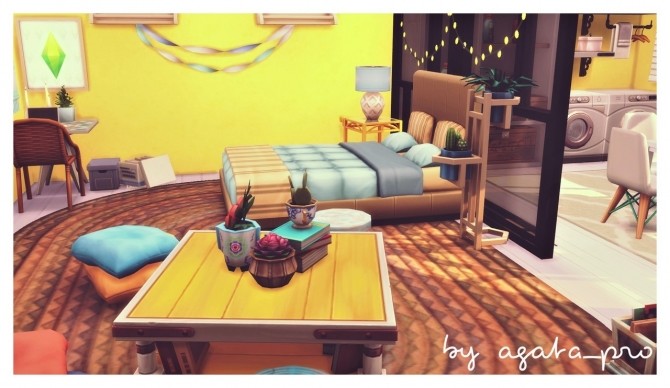 Sims 4 Sunny Loft at Agathea k