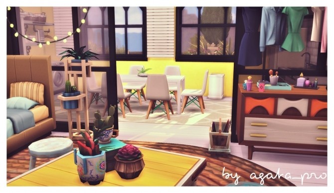Sims 4 Sunny Loft at Agathea k