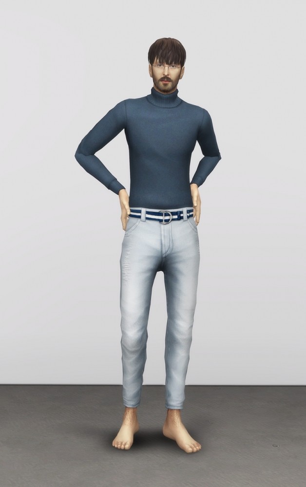 Sims 4 Mom jeans conversion for males regular fit 18 colors at Rusty Nail