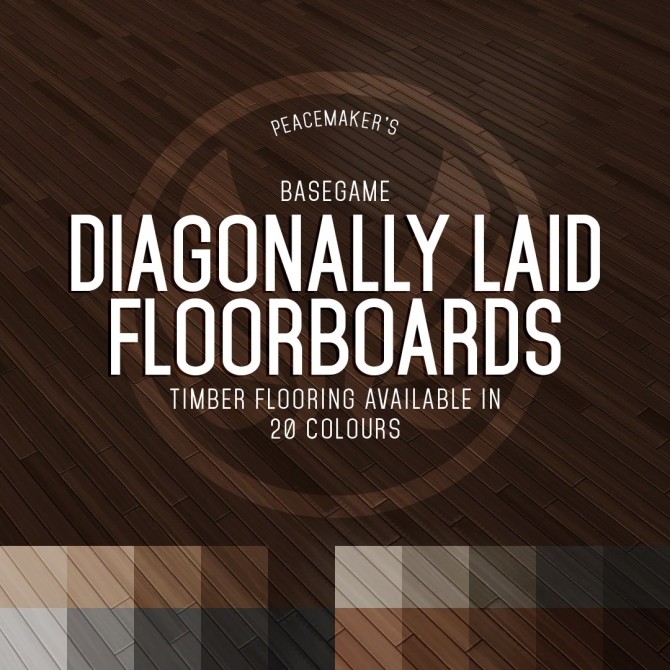 Sims 4 Diagonally Laid Floorboards at Simsational Designs
