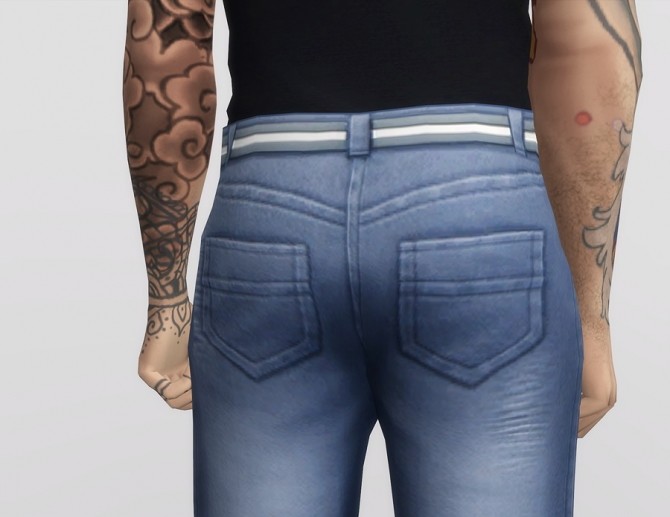 Sims 4 Mom jeans conversion for males regular fit 18 colors at Rusty Nail