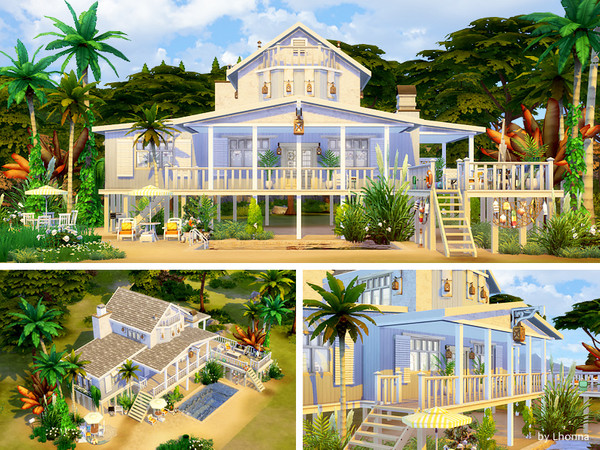 Sand and Salt beach house by Lhonna at TSR » Sims 4 Updates