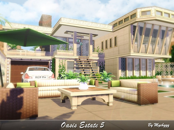 Sims 4 Oasis Estate 5 by MychQQQ at TSR