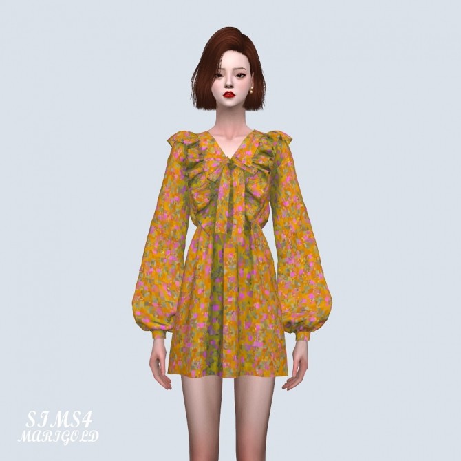 Sims 4 Spring Mini Dress (P) at Marigold