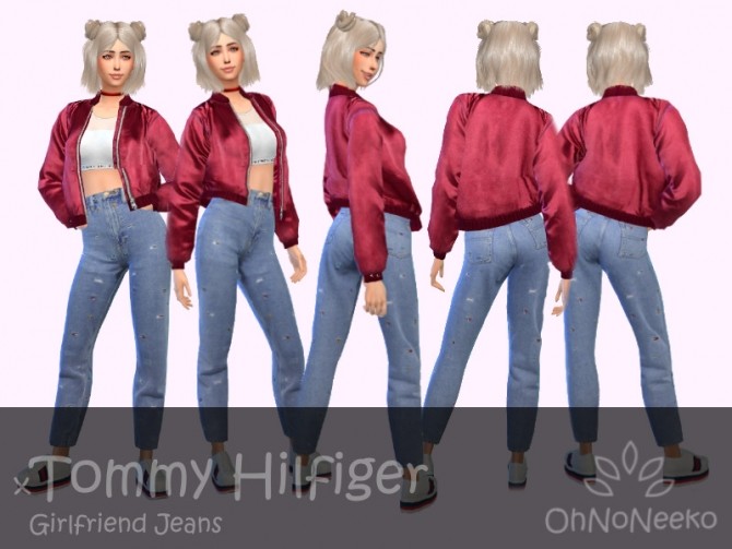 Sims 4 Girlfriend Jeans at OhNoNeeko