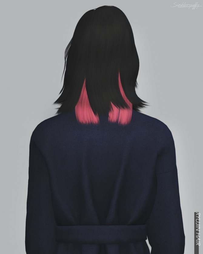 Sims 4 Ryujin hair (P) at RYUFFY
