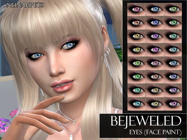 Sims 4 Bejeweled Eyes by neinahpets at TSR