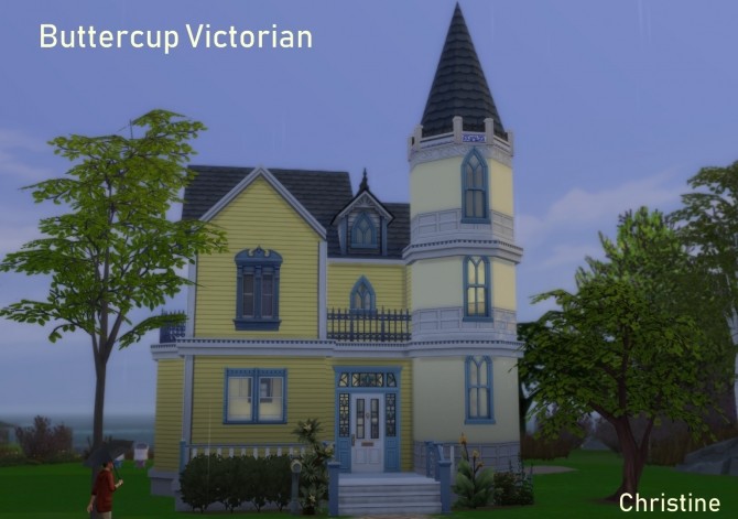 Sims 4 Buttercup Victorian Starter Home by Christine11778 at Mod The Sims