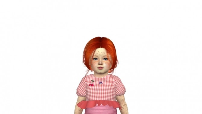 Sims 4 LEAH LILLITH BREATHIN HAIR KIDS AND TODDLER VERSION by Thiago Mitchell at REDHEADSIMS