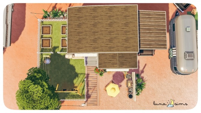 Sims 4 STRANGERVILLE TRAILER HOME at Luna Sims