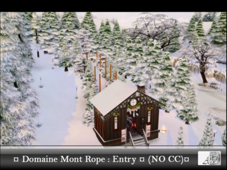 Winter Vacancy Domaine of Mont Rope Entry by tsukasa31 at Mod The Sims