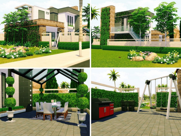 Sims 4 Cube House by MychQQQ at TSR