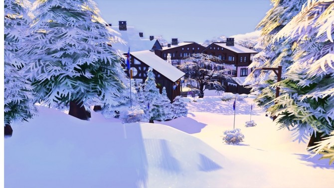 Sims 4 Winter Vacancy Domaine of Mont Rope Entry by tsukasa31 at Mod The Sims