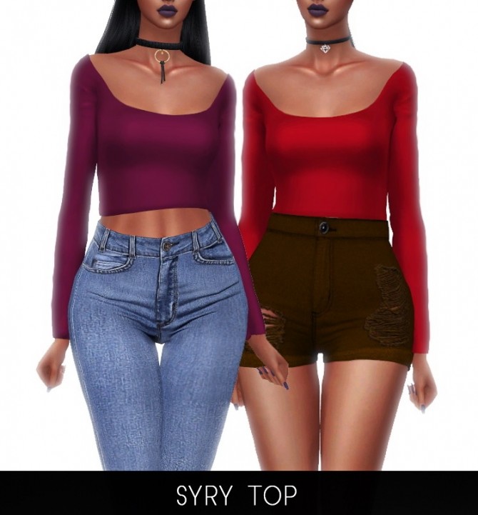Sims 4 SYRY TOP at FROST SIMS 4