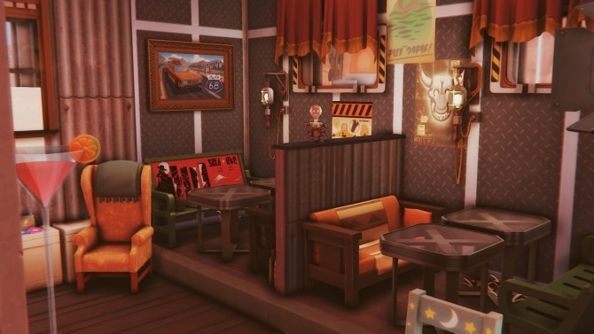 Sims 4 StrangerVille Bar at Wiz Creations