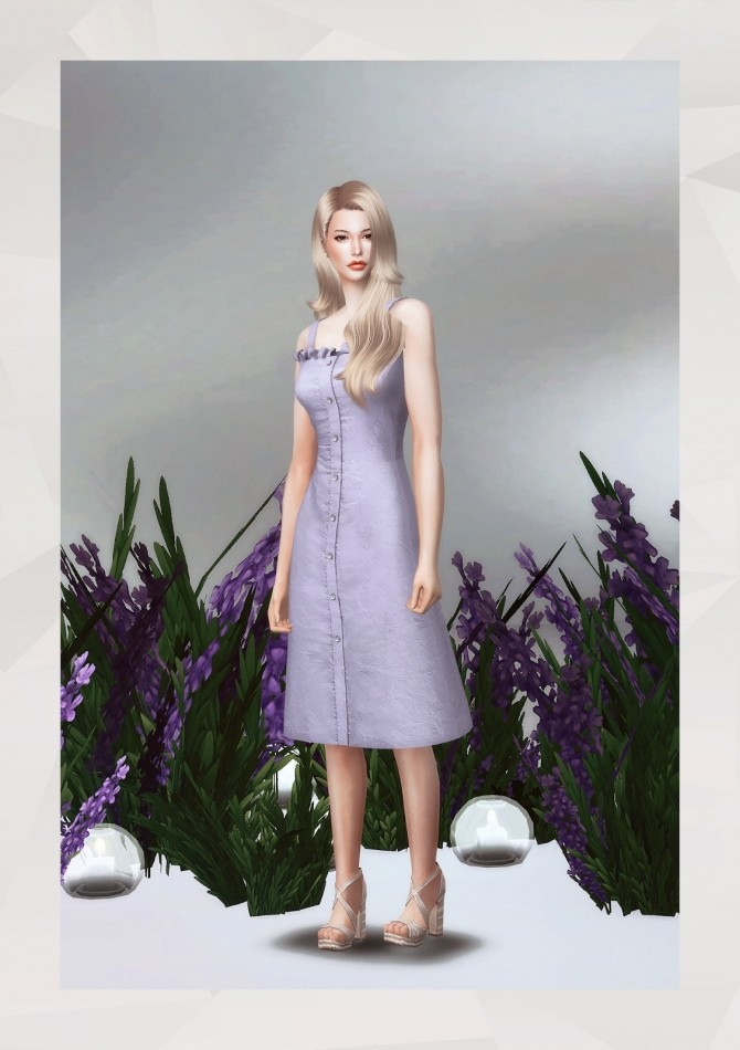 Sims 4 Lavender Dress at Gorilla